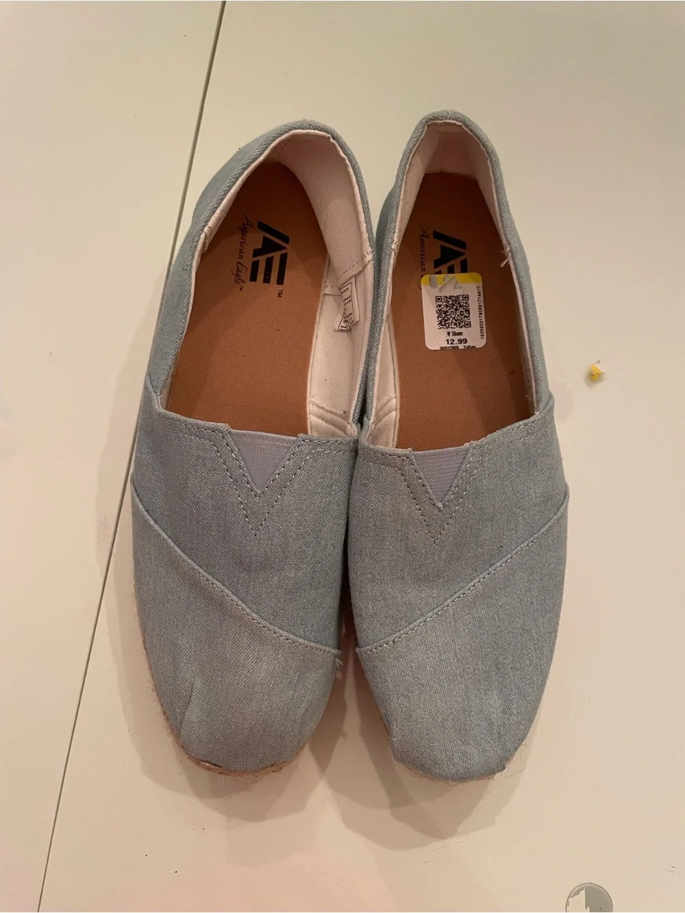 American Eagle Outfitters Light Blue Canvas Espadrilles